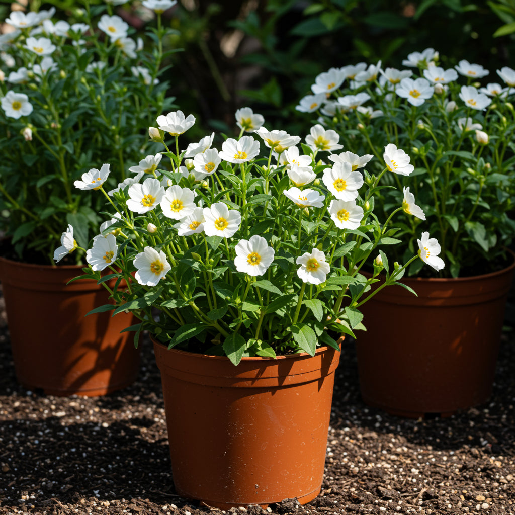 White Mimulus Hybridus Flower Growing - Seed for Lush and Vibrant Blooms in Your Outdoor Space