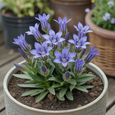 Blue Gentiana Sceptrum Flower Seeds for Planting