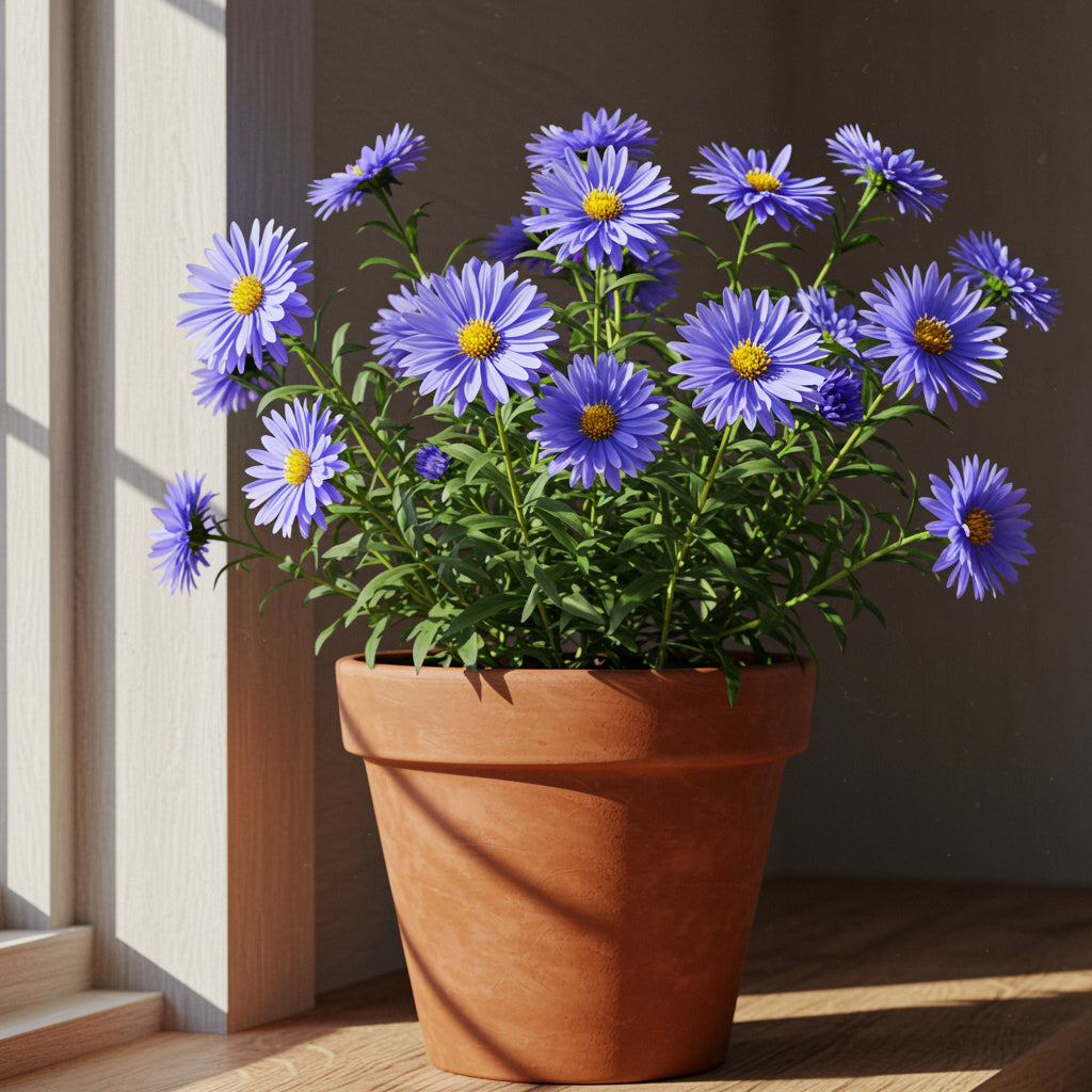 Aster Flower Seeds Planting Blue