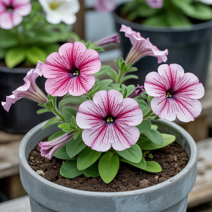 Pink Oblique Petunia Flower Seeds for Easy Planting