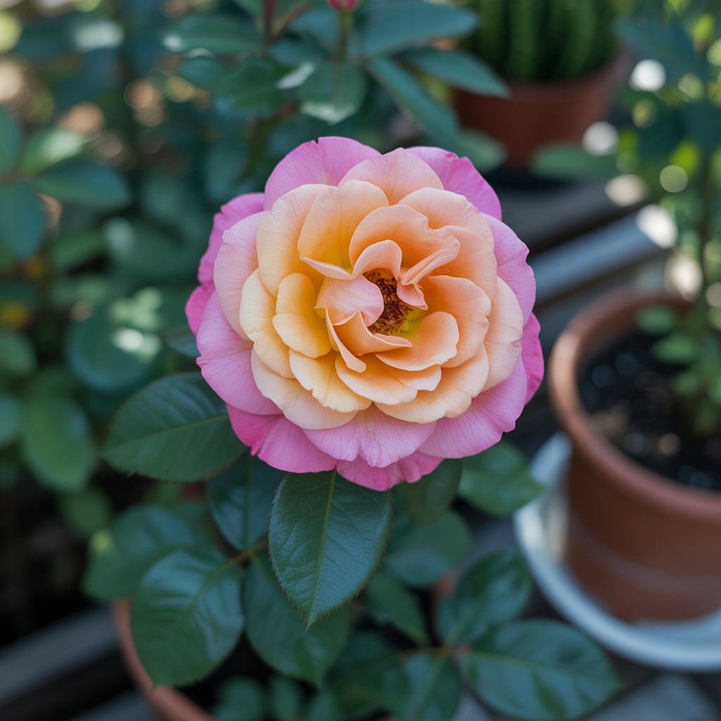 Regenbogen Topf-Rosenblumensamen: Pflanze Blassrosa für Bunte Umgebungen