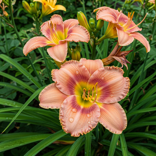 MIXED COLORS DAYLILY Hemerocallis Day Lily Fine Mix Red Purple Flower Seeds