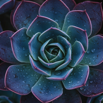 Blue & Purple Succulent Flower Seeds for Planting - Easy Grow Garden Seeds