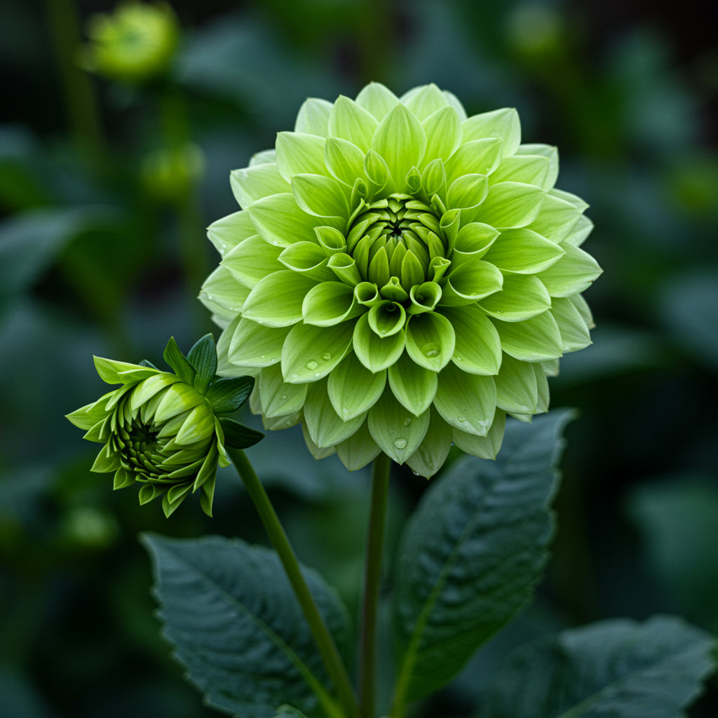 Sea Green Dahlia Flower Seeds - Perfect for Unique Floral Arrangements and Garden Planting
