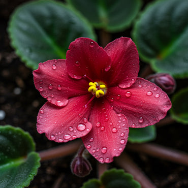 African Violet Red Flower Seeds for Unique Ground Cover | Exotic Blooms
