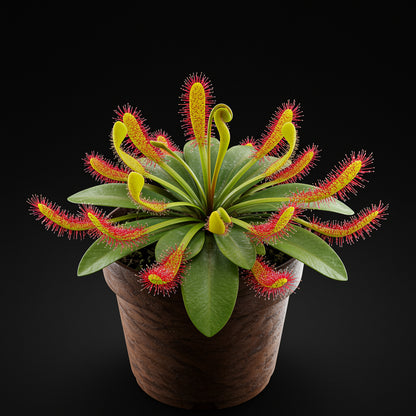 Yellow Red Sundew Planting Essentials Seeds for Enchanting Carnivorous Plant Growth