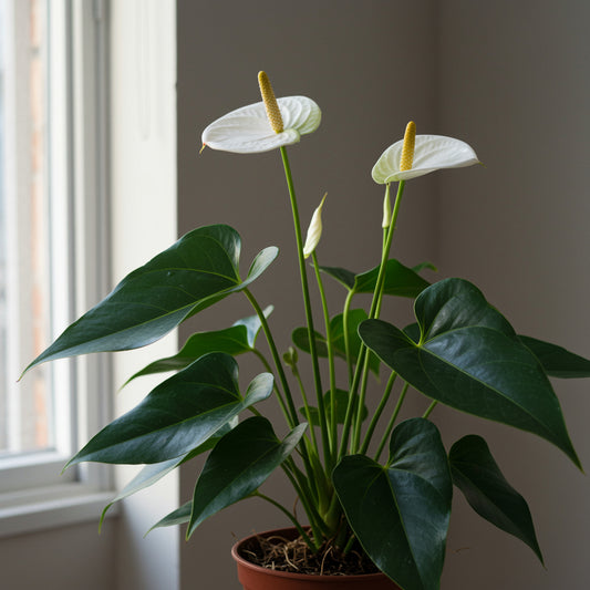 Anthurium Andraeanu White Seeds for Planting - Ideal for Home Gardens and Indoor Decor