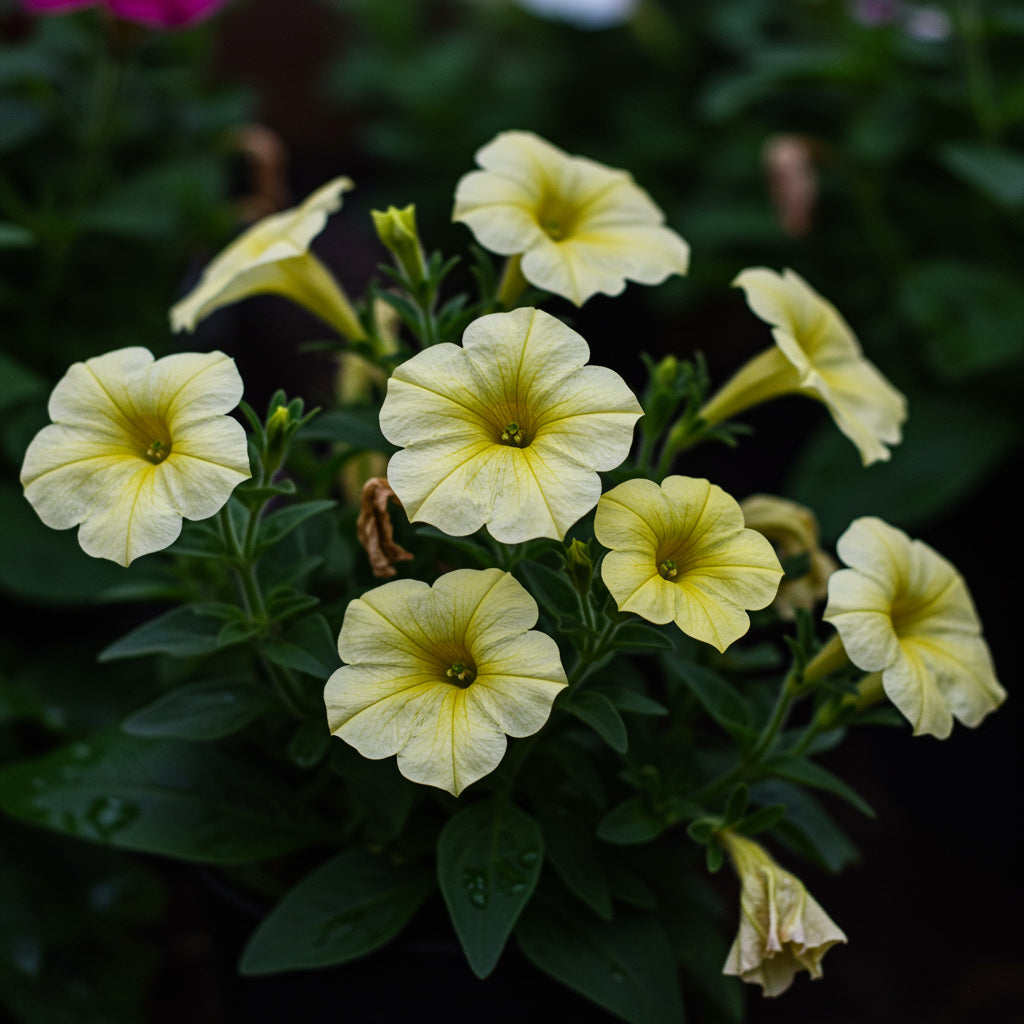 Light Yellow Petunia Seeds for Planting  Annual Blooms