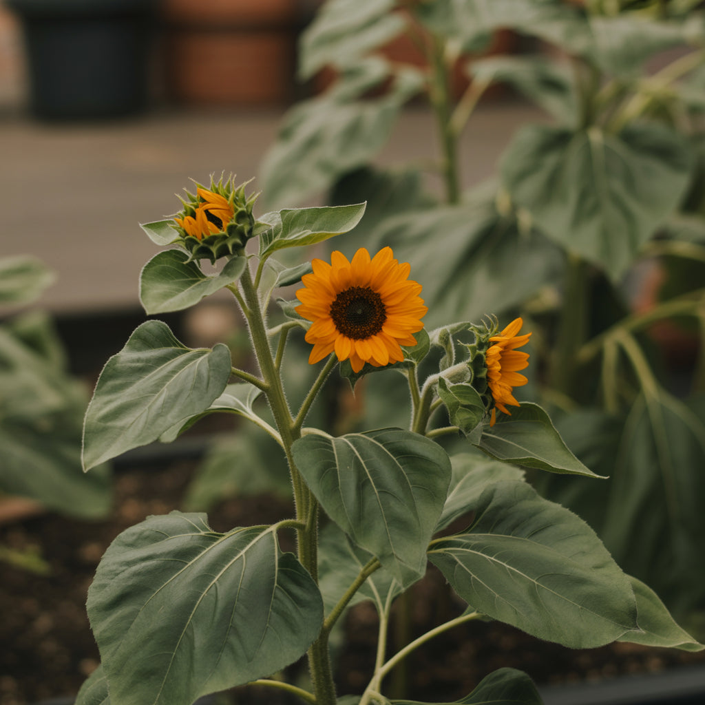 Orange Mini Sunflower Seeds for Easy Planting