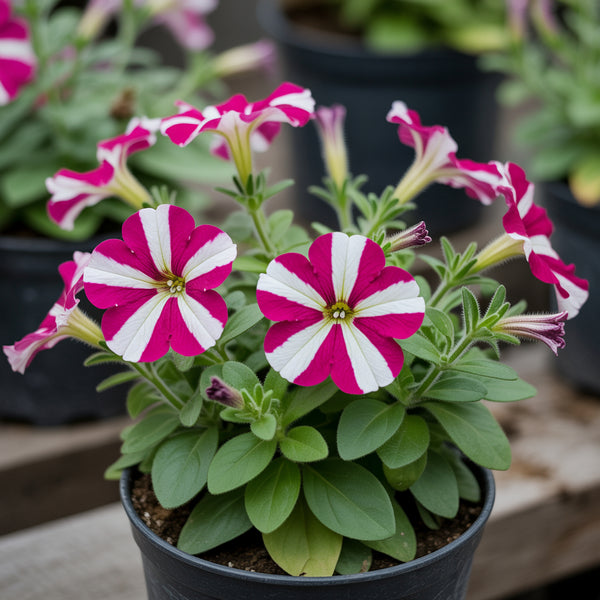 ペチュニア ピンクホワイトの種を購入して植えましょう 鮮やかな庭の