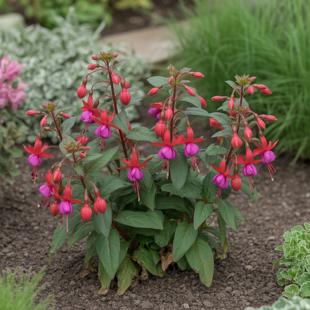 Fuchsia Flower Seeds for Planting - Vibrant Red Annuals for Your Garden