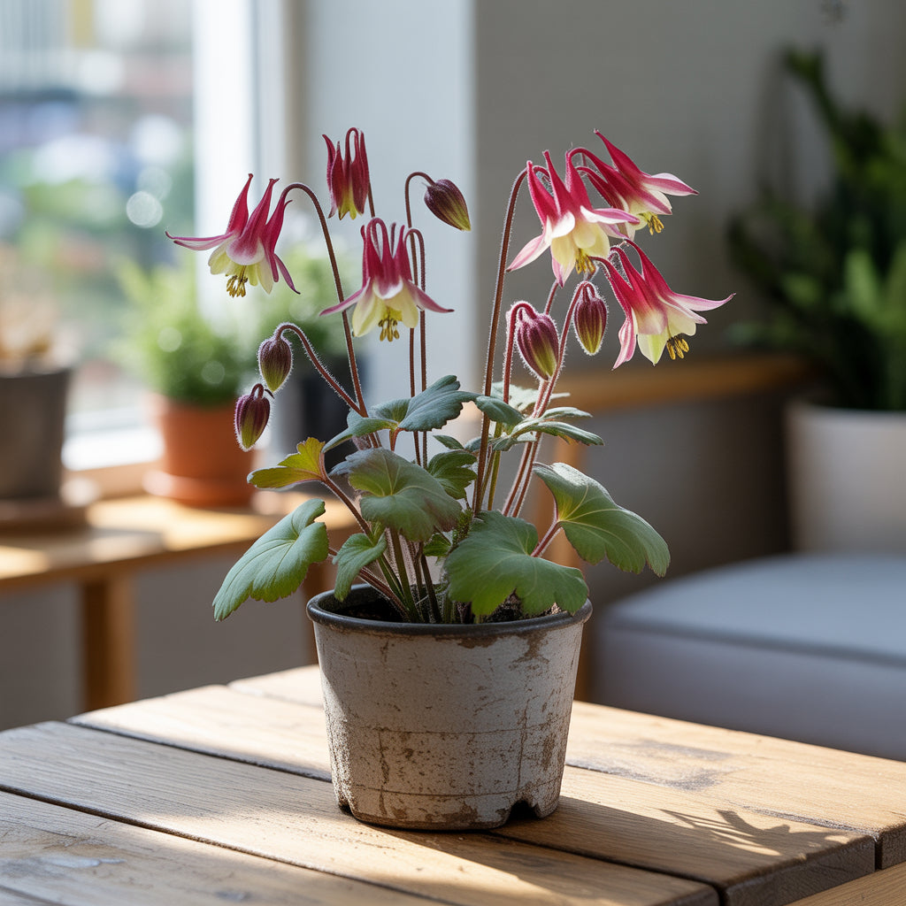 Red Yellow Aquilegia Flower Seeds Planting