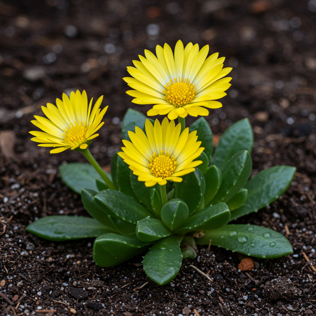Yellow Delospermanubigenum Flower Seeds Planting