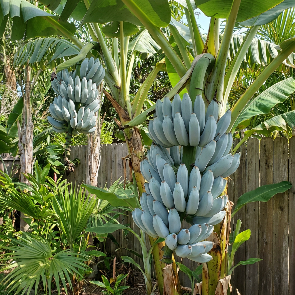 Blue Java Banana Fruit Seeds (Musa acuminata × Musa balbisiana) – Hardy Tropical Banana for Garden Growing