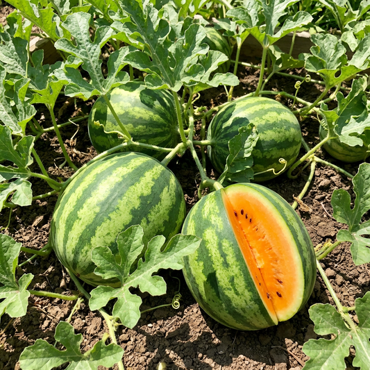 Tendersweet Orange Watermelon Fruit Seeds for Planting – Heirloom, Non-GMO, High Germination Organic Garden Seeds