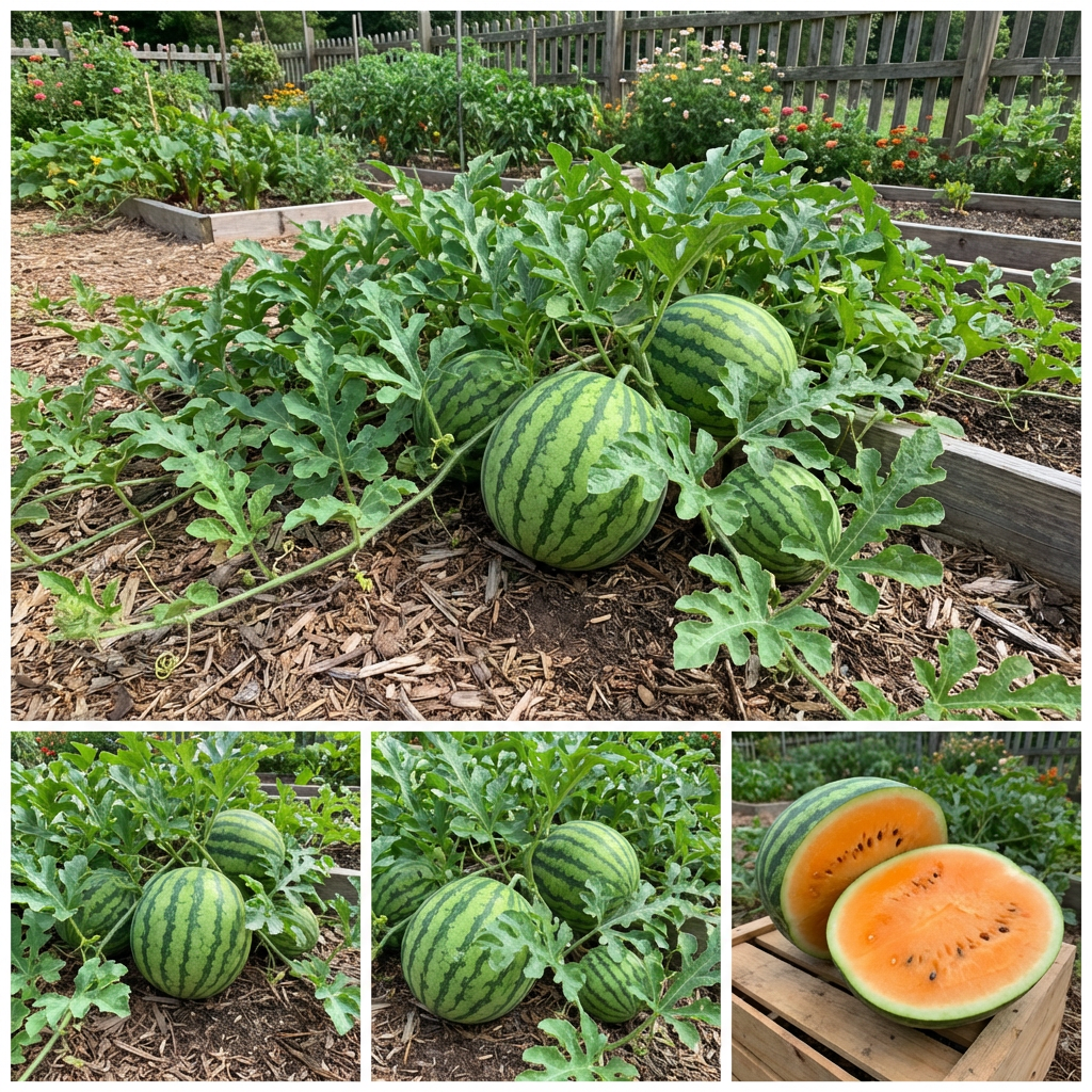 Tendersweet Orange Watermelon Seeds (Citrullus lanatus) – Sweet Orange Flesh Garden Variety