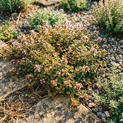Graines de Thym Rampant Orange – Variété Ancienne, Non-OGM, Graines de Jardin Biologiques à Haute Germination pour Couverture de Sol Résistante à la Sécheresse et Aménagement Paysager