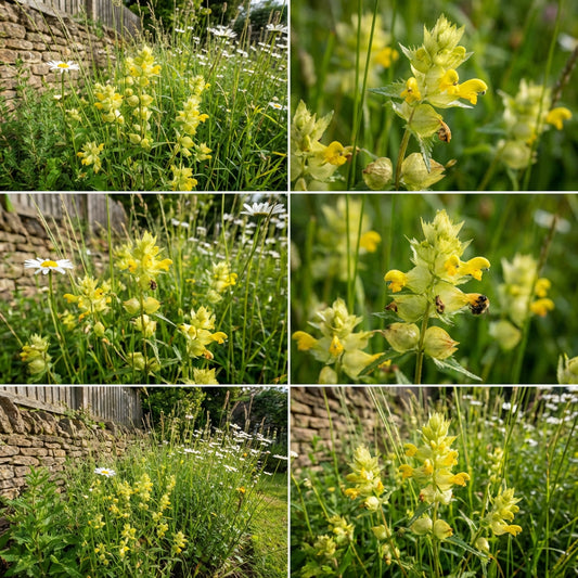 Yellow Rattle Flower Seeds for Planting – Heirloom Wildflower for Meadows & Pollinator Gardens