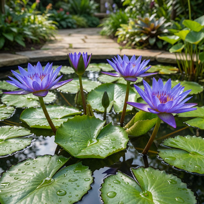Semi di Loto Blu (Nymphaea caerulea) – Varietà Antica, Semi per Giardino Acquatico Non OGM