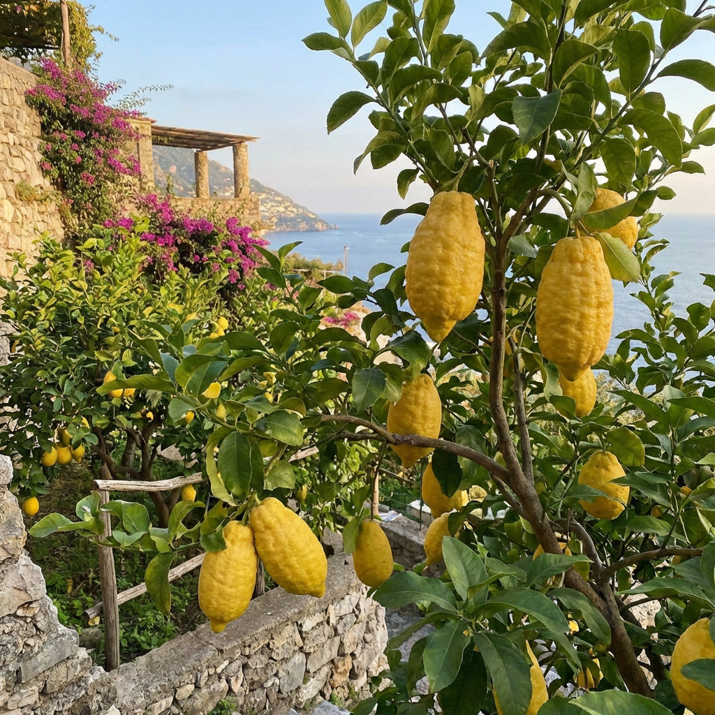Italian Amalfi Lemon Seeds ( Citrus limon ) – Traditional Mediterranean Fruit Variety for Home Gardens
