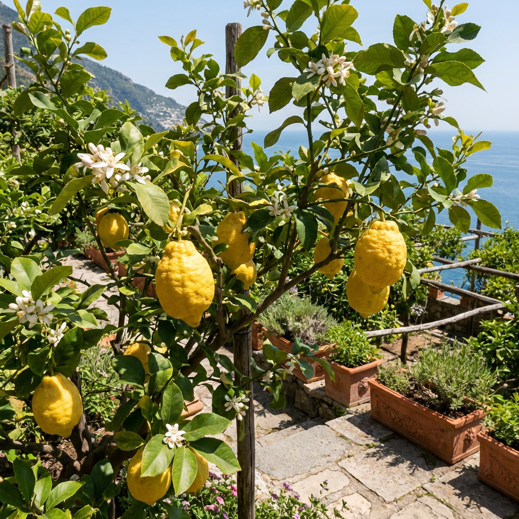 Italian Amalfi Lemon Fruit Seeds for Planting – Mediterranean Citrus Variety