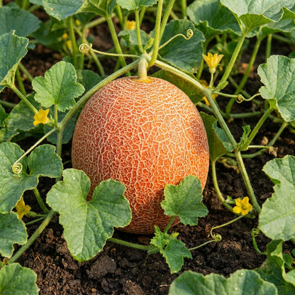 Red Cantaloupe Melon Seeds (Cucumis melo) – Heirloom Garden Variety