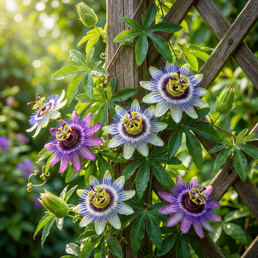 Passion Flower Seeds (Passiflora spp.) – Mixed Color Heirloom Flower Seeds for Garden Planting