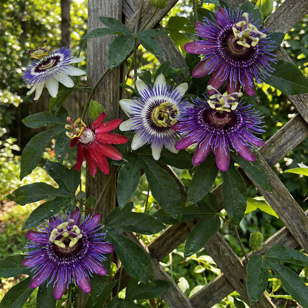 Mixed Color Passion Flower Seeds for Planting | Heirloom Climbing Vine with Vibrant Blooms