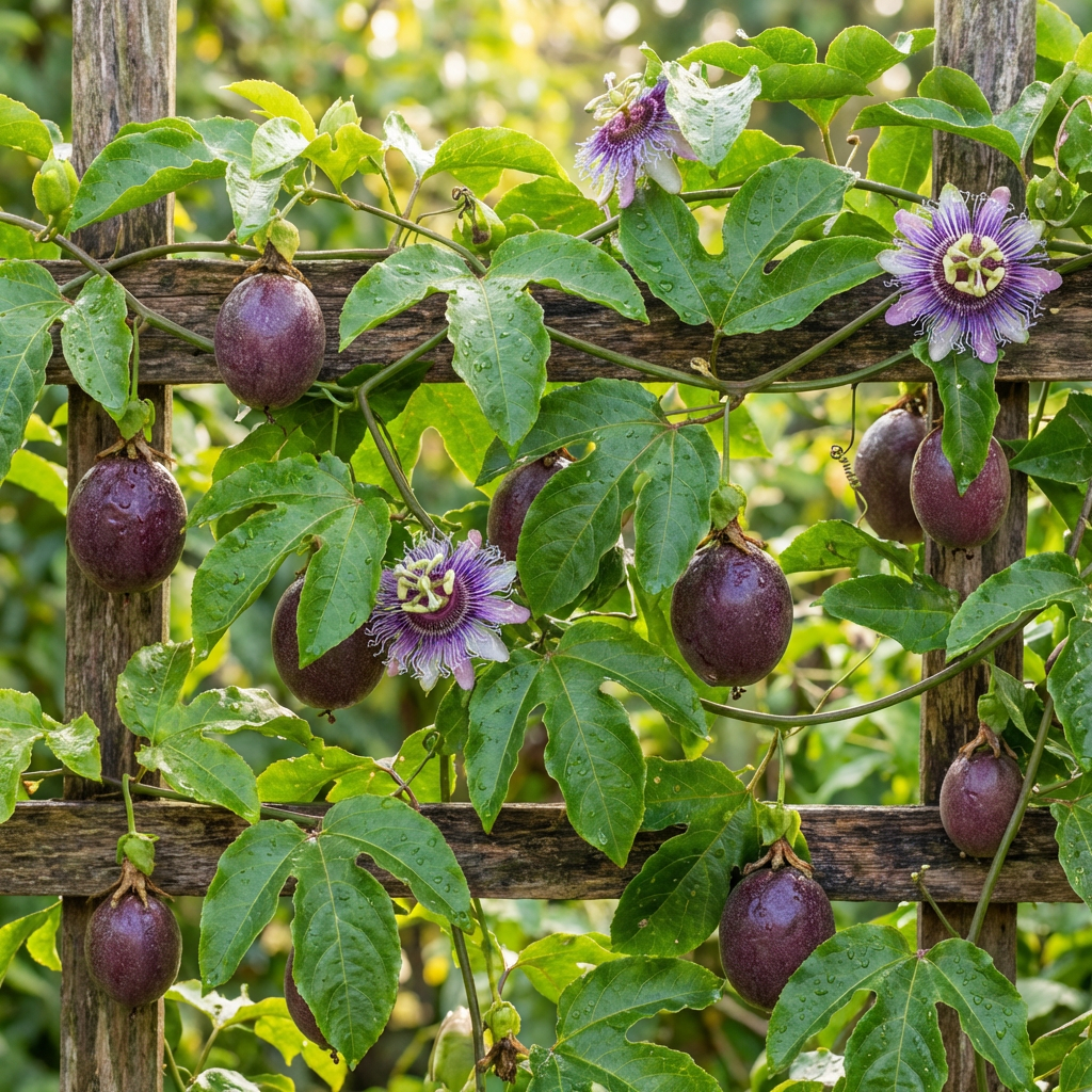 Purple Passion Fruit Seeds ( Passiflora edulis ) for Planting