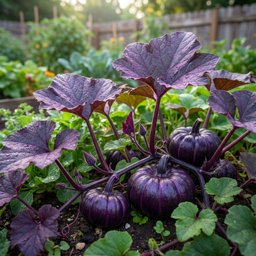 Lila Kürbiskerne zum Pflanzen – Erbstück, Nicht-Gentechnisch Verändert, Hochkeimfähige Biologische Gartensamen