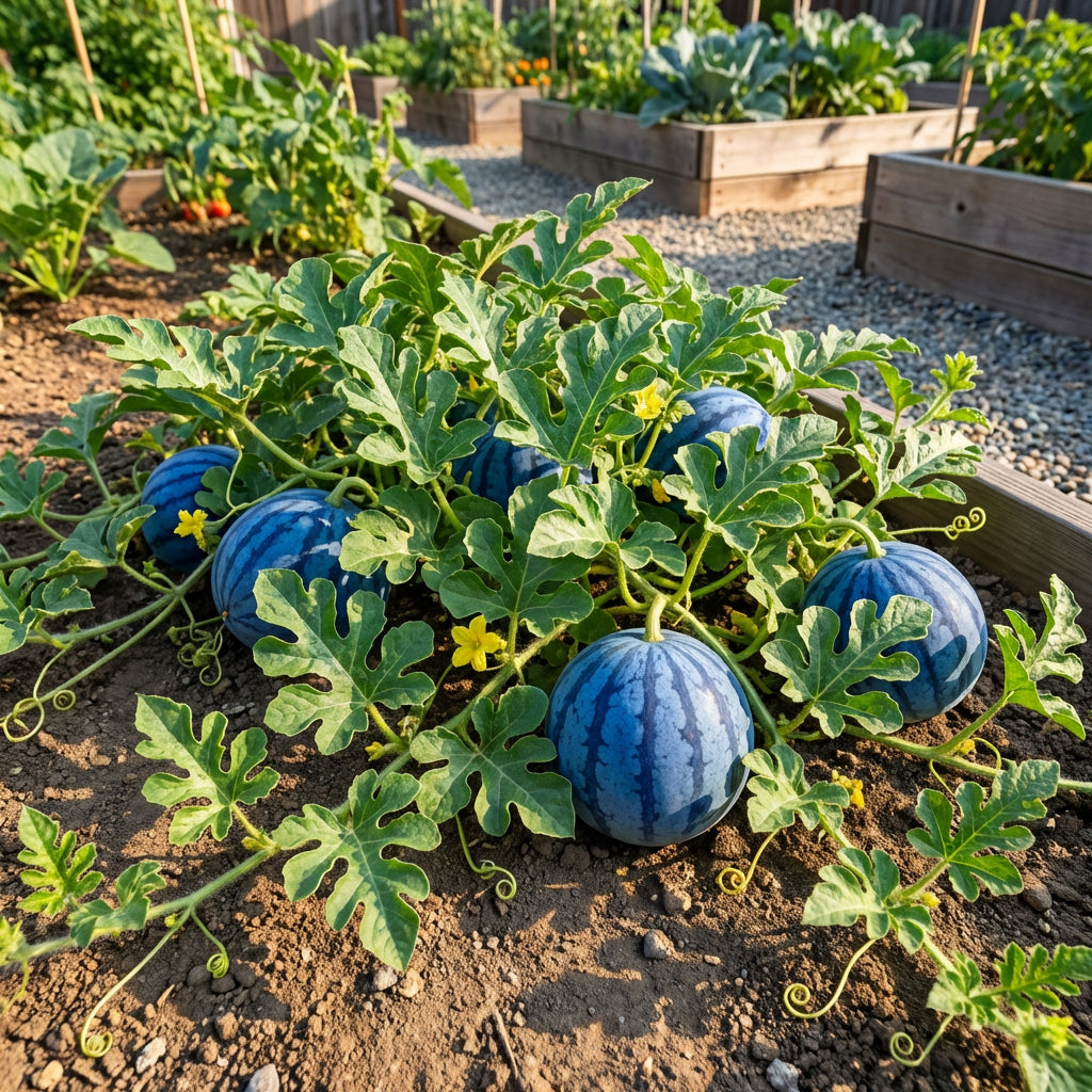 Citrullus lanatus ‘Blue’ Watermelon Fruit Seeds – Unique Heirloom Variety for Garden Growing