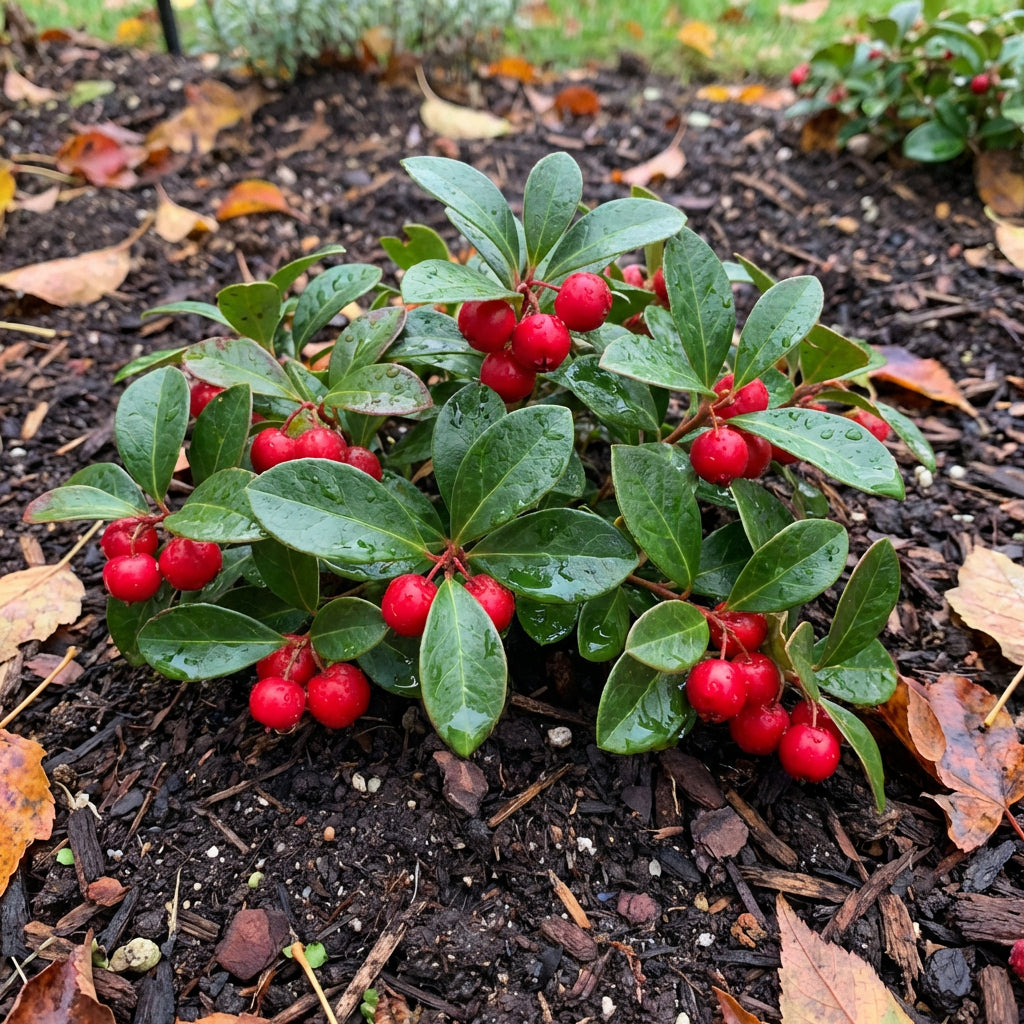 Robuste Rote Wintergrün-Samen zum Pflanzen – Immergrüne Beerenpflanze für Gartengestaltung