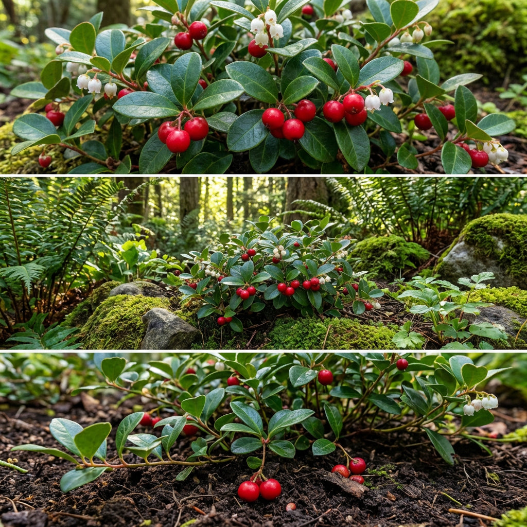 Robuste Rote Wintergrün-Samen zum Pflanzen – Immergrüne Beerenpflanze für Gartengestaltung