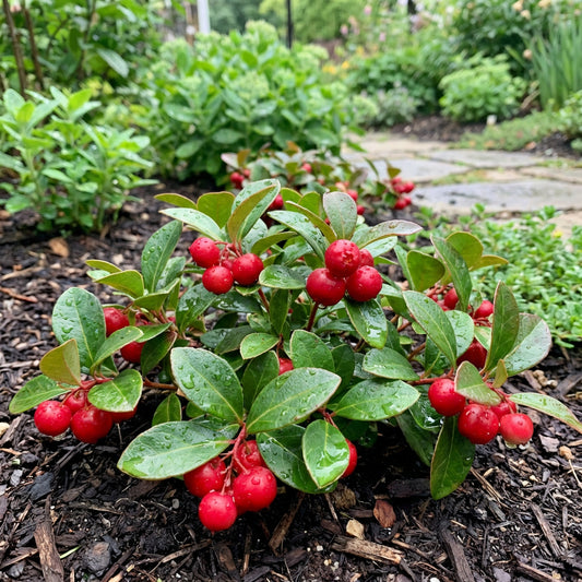 Robuste Rote Wintergrün-Samen zum Pflanzen – Immergrüne Beerenpflanze für Gartengestaltung