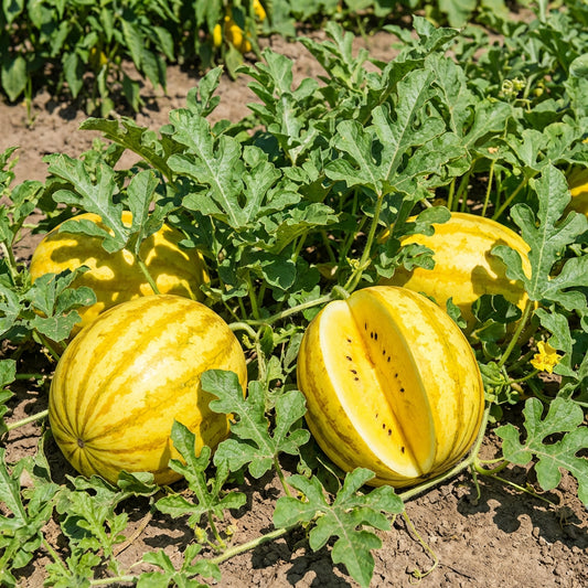 Golden Yellow Watermelon Seeds for Planting – Refreshing Dessert Melon