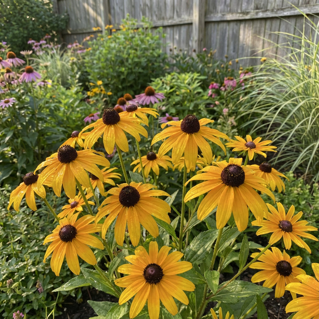 Yellow Rudbeckia Goldstrum Flower Planting  Seeds for Bright, Cheerful Blooms in Your Garden