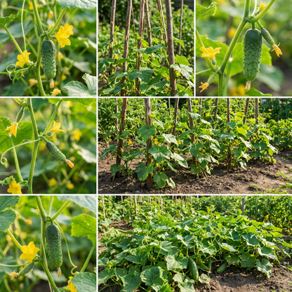 Balcony Cucumber Seeds, Real Cucumber Varieties, Green Fruits