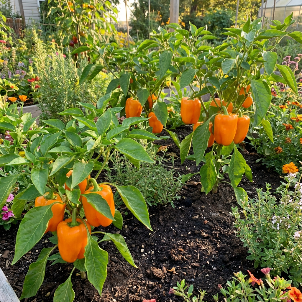 Heirloom Orange Pepper Seeds – Vibrant Sweet Peppers for Home Gardens