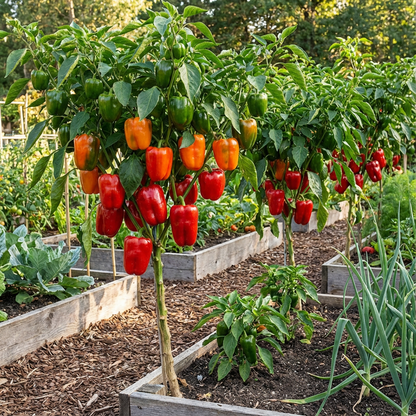 Emerald Giant Pepper Seeds – Organic Heirloom Bell Peppers for Large Yields