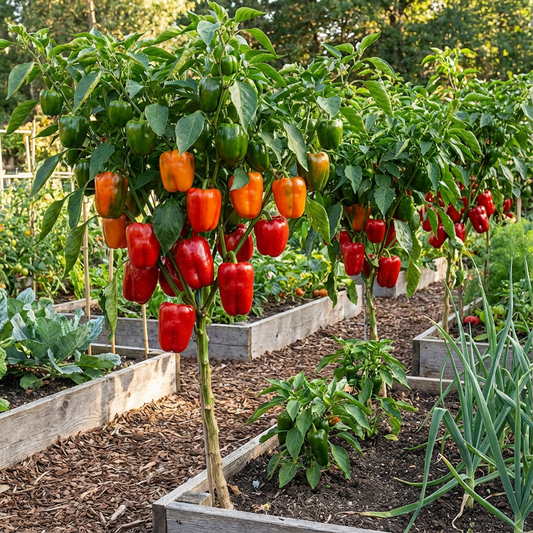 Emerald Giant Pepper Seeds – Organic Heirloom Bell Peppers for Large Yields