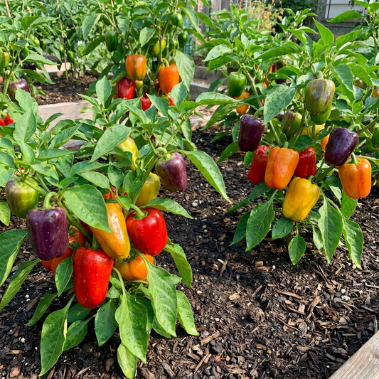 Rainbow Bell Pepper Capsicum annuum Seeds for Planting in Home Gardens