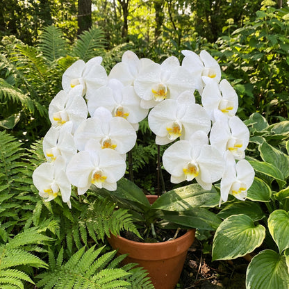 White Phalaenopsis Orchid Planting Seeds for Lush, Elegant Blooms in Your Garden