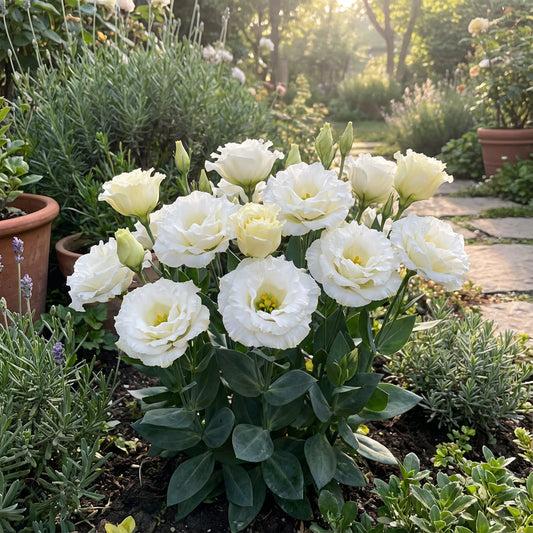 White Eustoma Flower Planting Guide for Thriving Blooms  Seeds for Your Dream Garden