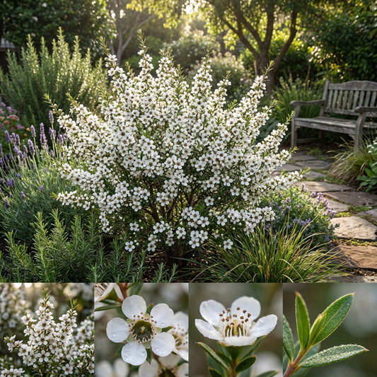 White Leptospermum Scoparium Trees - Seeds for Beautiful Blossoms and Resilient Garden Design