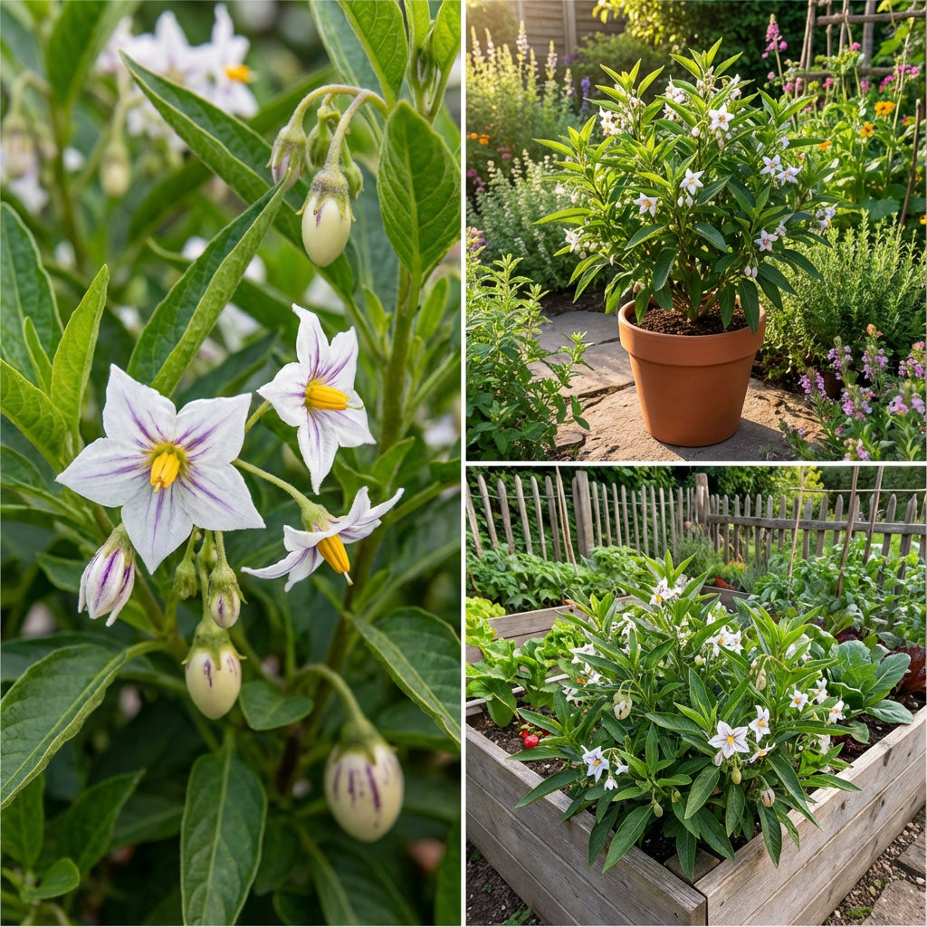 White Purple Pepino Melon Fruit Seeds for Sweet Harvest Planting