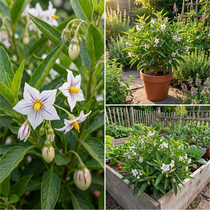 White Purple Pepino Melon Fruit Seeds for Sweet Harvest Planting