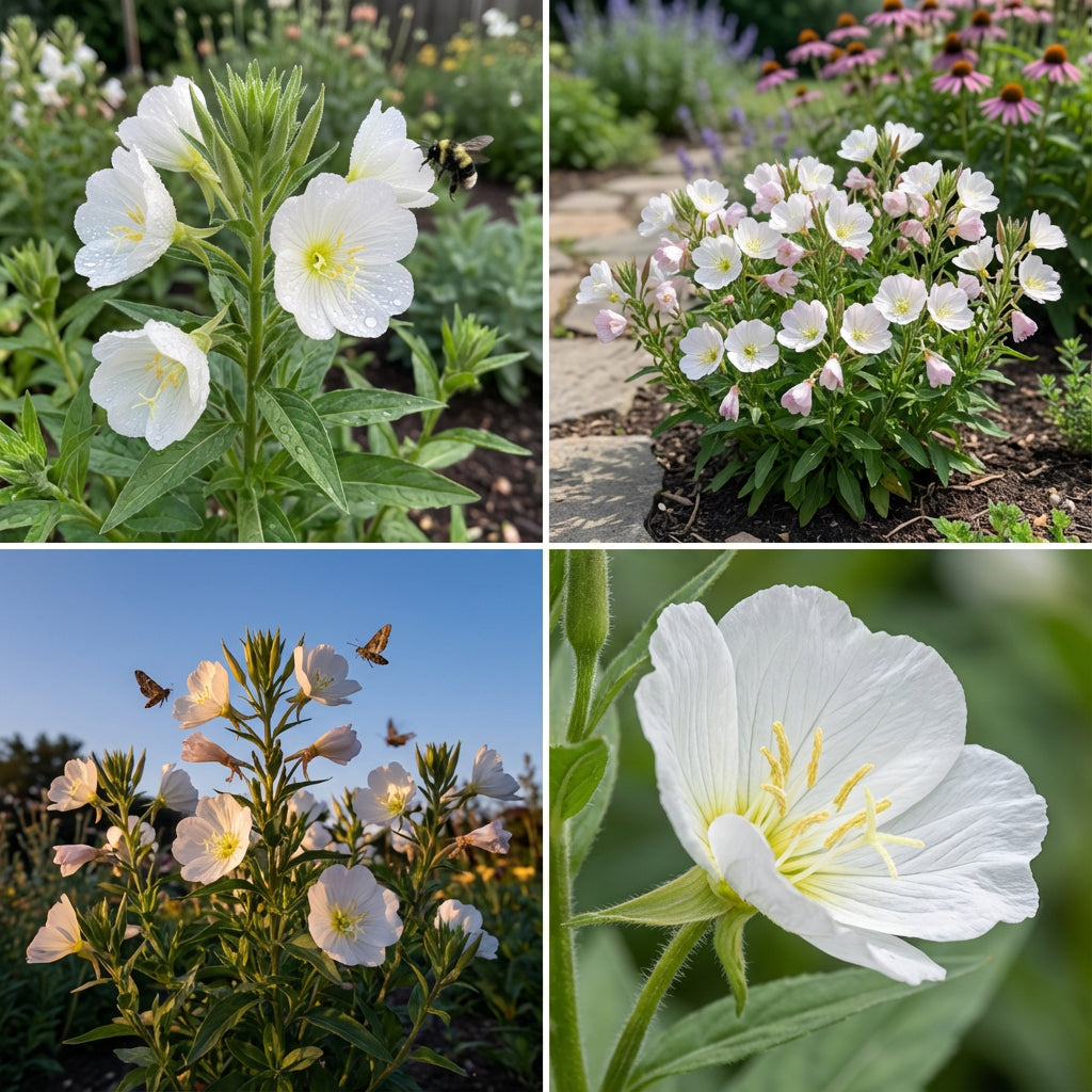 White Evening Primrose Flower Seeds for Planting - Perfect for Adding Elegance to Your Landscape