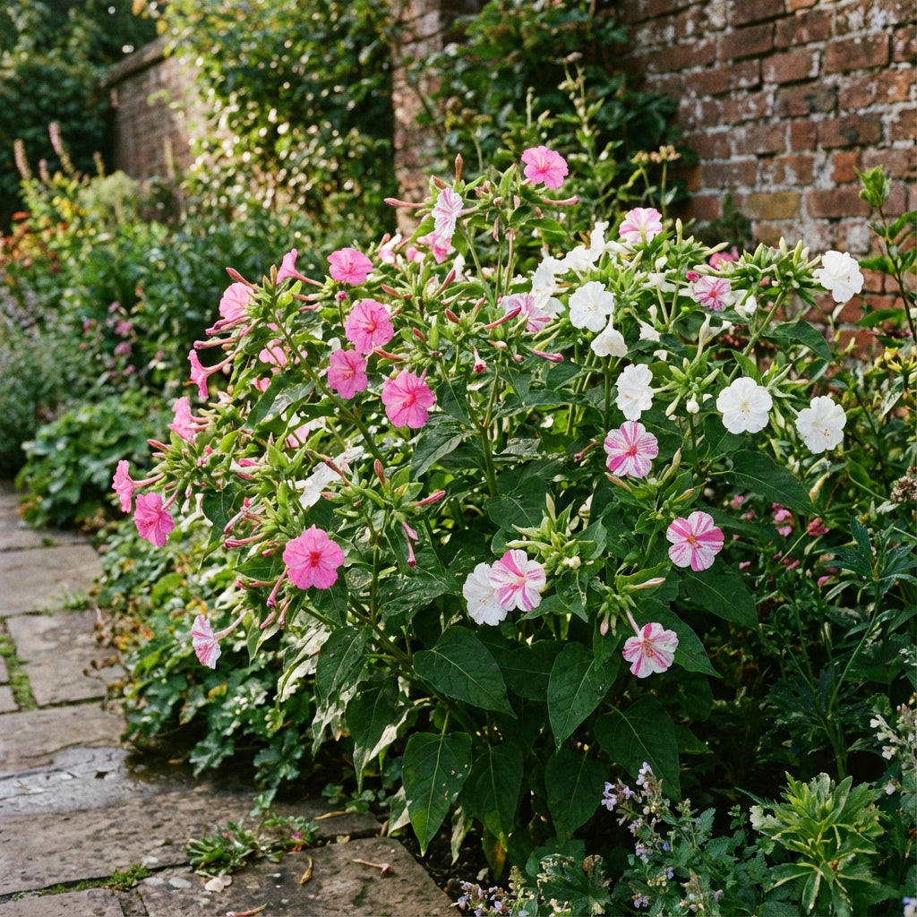 Pink White Mirabilis Flower Seeds for Spring Planting