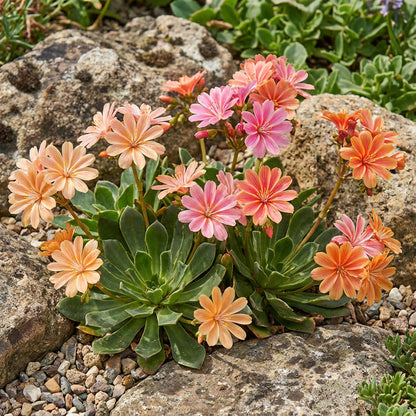 Lewisia Sunset Strain Mixed Seeds - Perfect for Planting
