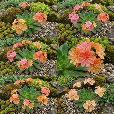 Lewisia Sunset Strain Mixed Seeds - Perfect for Planting
